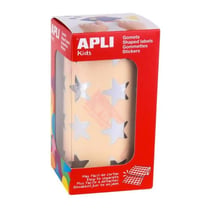 Apli Agipa - Gommettes rouleau Étoile 20 mm Argenté x 1 416