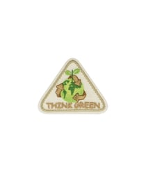 Ecussons thermocollant Think Green - Mediac 001 Blanc