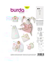 Patron Burda 9635 Kids Accessoires bébé taille n°FR 3-18 mois