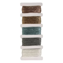 Fil métallique "Stitch et Knot", gelé, 5  couleurs chaque 10m en