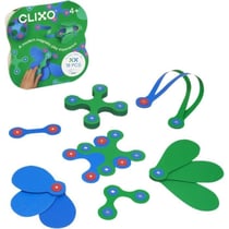 Itsy CLIXO - Bleu/vert - Jeu de Construction Magnétique - Jouet Educatif et Créatif - 18 pcs - Des 4 ans