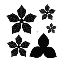 6 matrices de découpe Etoile de Noël 10,8 cm