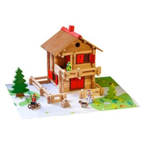 Le grand chalet d'alpage 215 pièces en bois - refuge montagne - jeu construction - JEUJURA