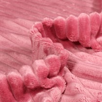 Tissu Doudou Ultra doux côtelé Bois de rose