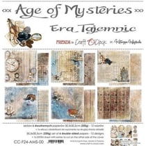 6 papiers scrapbooking 30 x30 cm Craft O' Clock AGE OF MYSTERIES