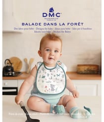 Livre d’Inspiration Bébé "Balade en Forêt" – DMC | Des Motifs Enchantés à Broder pour les Tout-Petits Blanc