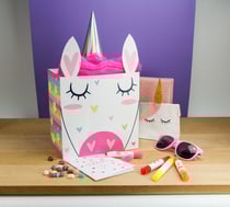 Urne Anniversaire enfant à assembler Licorne 20,5 cm