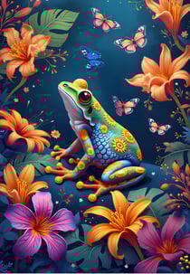 Puzzle 1000 pièces - La Grenouille et le Bal des Papillons - Alipson Puzzle