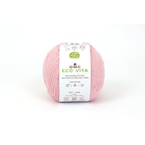 DMC - Fil Coton Recyclé Eco Vita 3mm 100g Tricot et Crochet Col. 004 rose