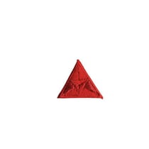 Ecusson thermocollant mouche triangle brodé rouge 2x2cm