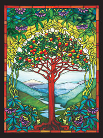 Puzzle 275 pièces - Stained Glass - Arbre de la Vie - Cobble Hill