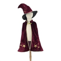 Cape Gandalf - Velours - Bordeaux - 76 cm