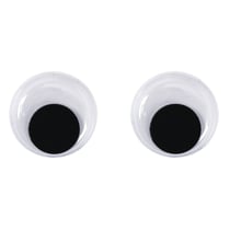 Yeux plastiques avec pupille mobile, 15 mm ø, 10 pces