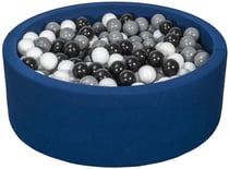 Piscine à balles Aire de jeu + 450 balles bleu marine noir,blanc,gris - Velinda