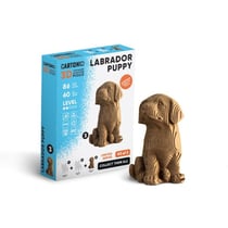 Cartonic® Sculpture-Puzzle 3D carton - Mini Chiot Labrador