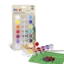 16 minis pots de peinture acrylique 4,5 ml