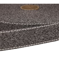 Sangle chinée point sellier 30mm gris moyen au mètre