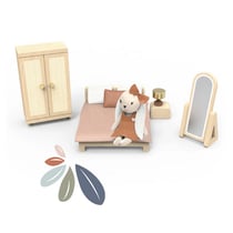 Chambre en bois pour maison de poupee