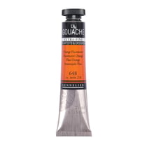 Gouache - Extra-fine - Orange fluorescent - 648 - Tube de 21ml - Sennelier