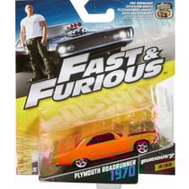 Fast et furious : plymouth roadrunner 1970 - vehicule miniature - voiture - mattel fcf37