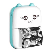 Avizar Imprimante Thermique Connectée Bluetooth 200dpi Modèle Cat Portable Blanc / Bleu