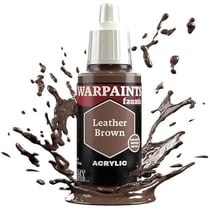 Peinture acrylique pour figurines - THE ARMY PAINTER - Warpaints - Cuir Marron - 18 ml - Boule de mélange intégrée