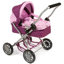 Poussette pour poupée - Couleur "Mûre" à poids.