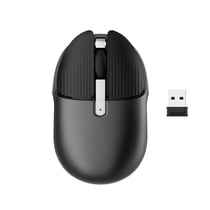 Souris Sans Fil Rechargeable 1600DPI Ergonomique Silencieuse USB Noir Noir YONIS