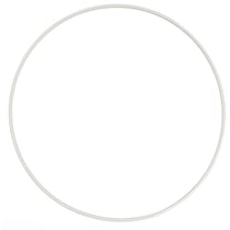 Cercle nu en métal, d 50 cm, blanc, 1 pièce