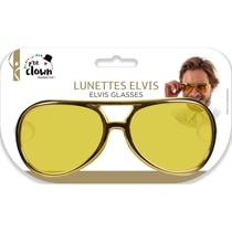 Lunettes - Elvis Presley - Déguisement - Doré - Plastique - Adulte - Soirée