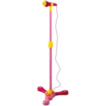 Micro sur pied rose - bontempi i girl - sm6571 - jouet musique