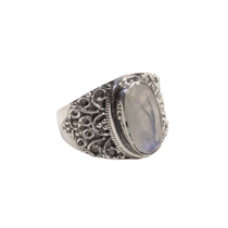 Bague Pierre de Lune Argent 925 Geshna T52 - Omsaé