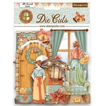 Die cuts Stamperia All around Christmas