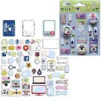 Kit embellissements & formes découpées Be Connected