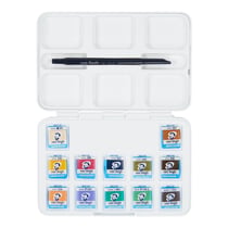 Set de 12 demi-godets - Peinture aquarelle Van Gogh - Couleurs pastel - Qualité étudiant et artiste.