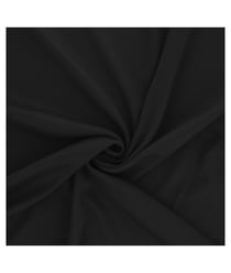 Tissu uni 100 % polyester de 160 cm de largeur 0 Noir vendu par 50 cm