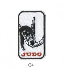 Ecussons Thermocollant Sport - Judo - 5 X 3 cm - Mediac Blanc
