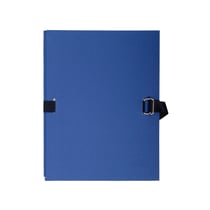 Chemise dos extensible papier - 24x32cm - Bleu foncé - x 10 - Exacompta