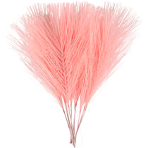 Plumes artificielles, L : 15 cm, L : 8 cm, rose clair, 10 pièces/ 1 Pq.