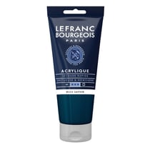 Peinture Acrylique en tube bleu saphir 80ml Lefranc & Bourgeois