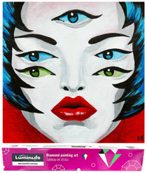 Diamond Painting Broderie Diamant LUMINLIFE 60x60cm, 5D, diamants ronds - Art moderne 2