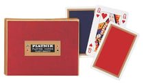 Coffret de 2 jeux de cartes de bridge - MONOGRAMME DE LUXE - Piatnik