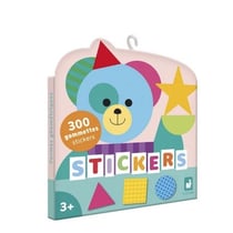 300 gommettes formes geometriques - Janod - Jaune