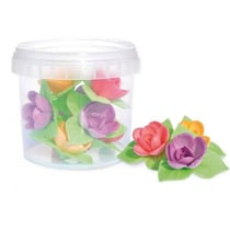 Décors azymes 16 mini roses corolles