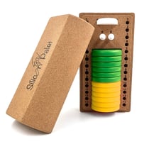 Silicon' Palet Jaune/Vert - Le jeu de palets en silicone - Cadetel