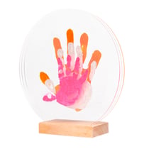 Kit empreinte bébé famille 3 Nacré - activité créative DIY