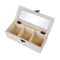 Boîte pour thé FSC Mix Credit, 21.5x9x7cm, 3 compartiments