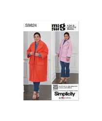 Patron Simplicity 9824 - Manteau en deux longueurs par Mimi G Style taille n°FR 32-48