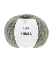 Pelote de laine et coton à tricoter PIUMA - Lang Yarns 98 Vert
