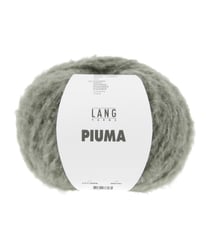 Pelote de laine et coton à tricoter PIUMA - Lang Yarns 98 Vert